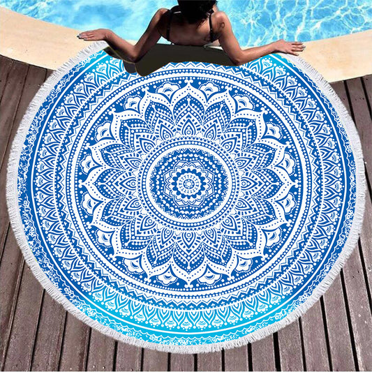 Mandala Beach Towel with Fringe